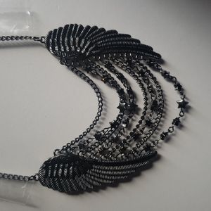 Dark gray Angel wings with stars